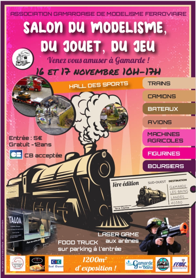 Salon du modélisme, du jouet, du jeu les 16 et 17 novembre